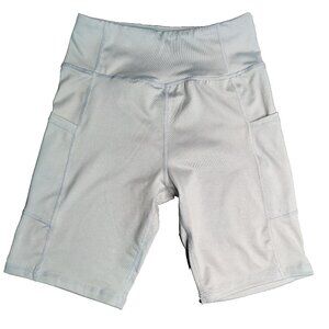 ApexUp women's XS Stretch Side Pockets biker shorts Gray activewear EUC